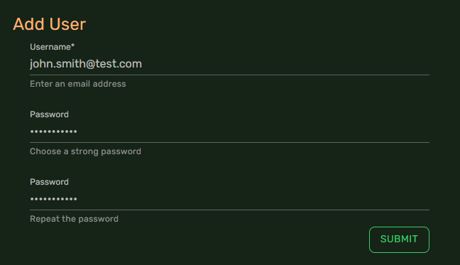 Add user details