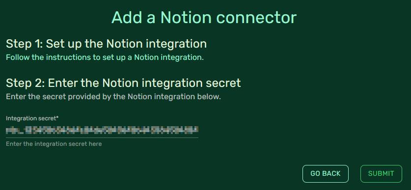 Add Notion connector