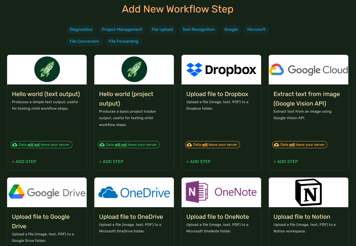 Add workflow step