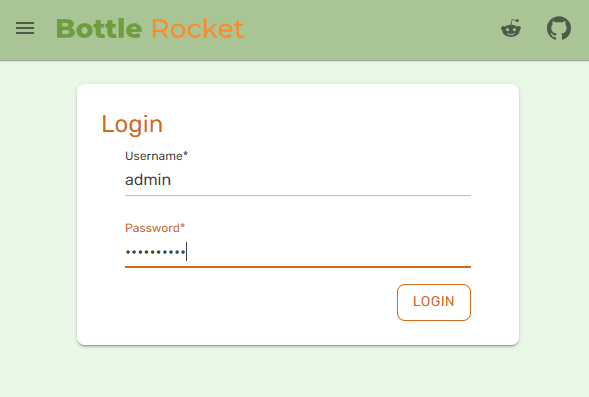Login form