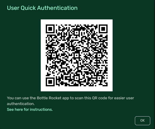 QR code auth